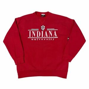 VTG Indiana University IU Fleece Sweatshirt Adult XL College Hoosiers 90s